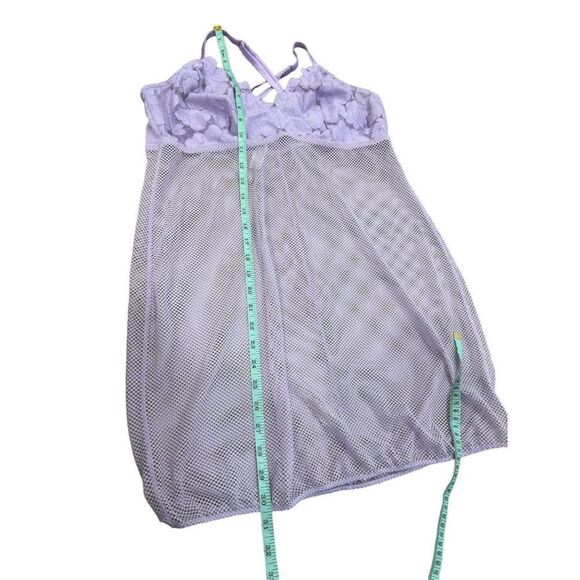 Savage X Fenty Women's Floral Glow Lace & Mesh Slip 2X - Picture 5 of 11